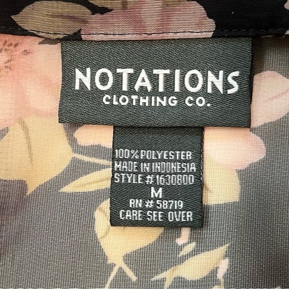 $5 ADD ON with $15+ Bundle Notations 2-piece Floral Sheer Blouse Tank Sz M EUC - Picture 13 of 14